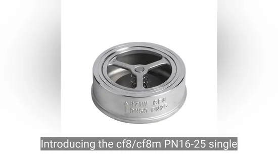 Stainless Steel 304/316 H71W Wafer Body Seal Check Valve for Industrial Pipeline